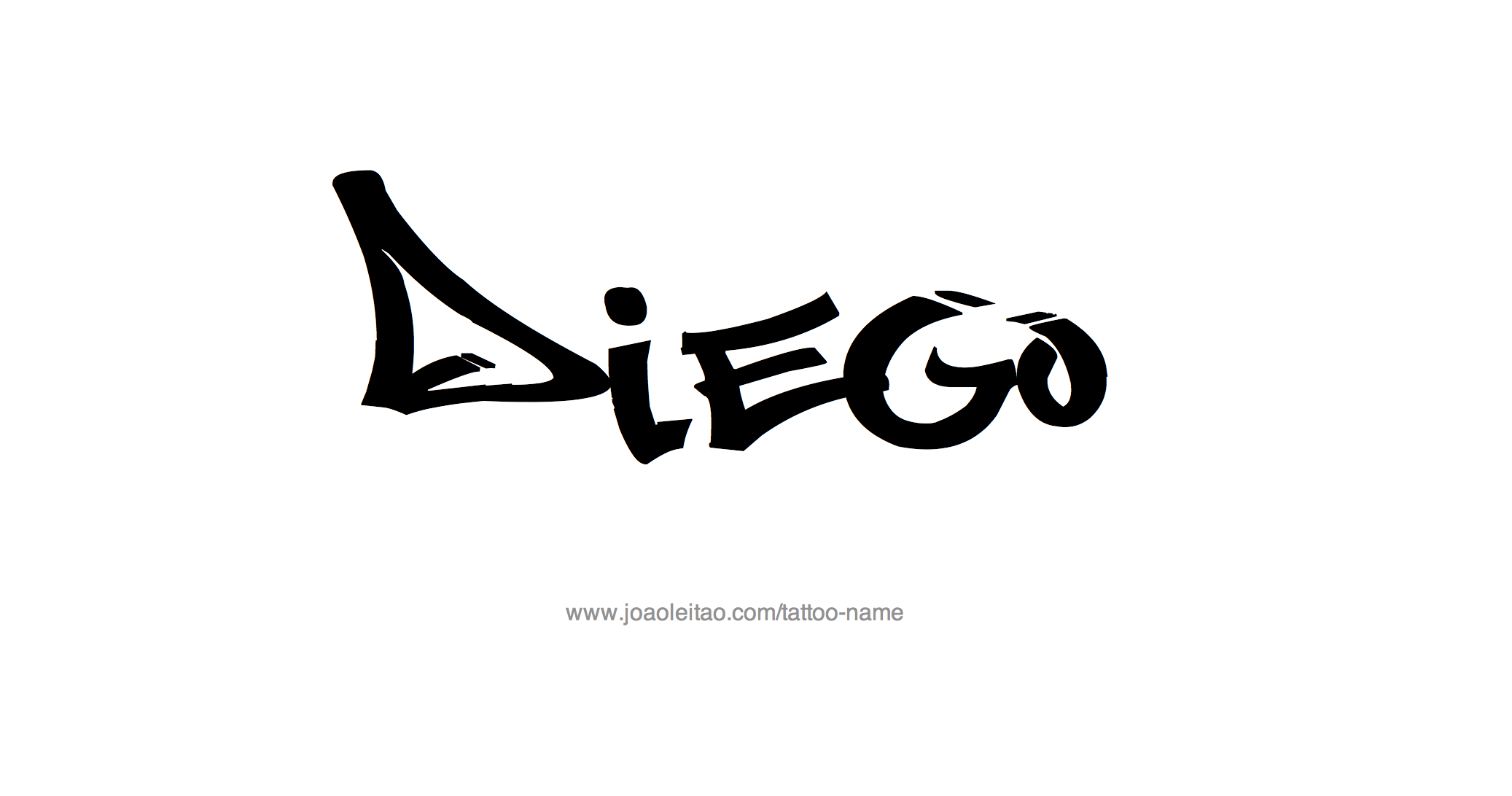 Diego Name Tattoo Designs